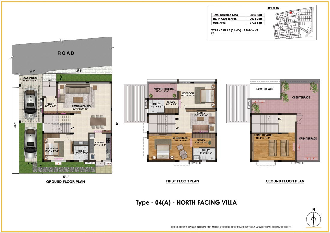 type 2 north facing villa